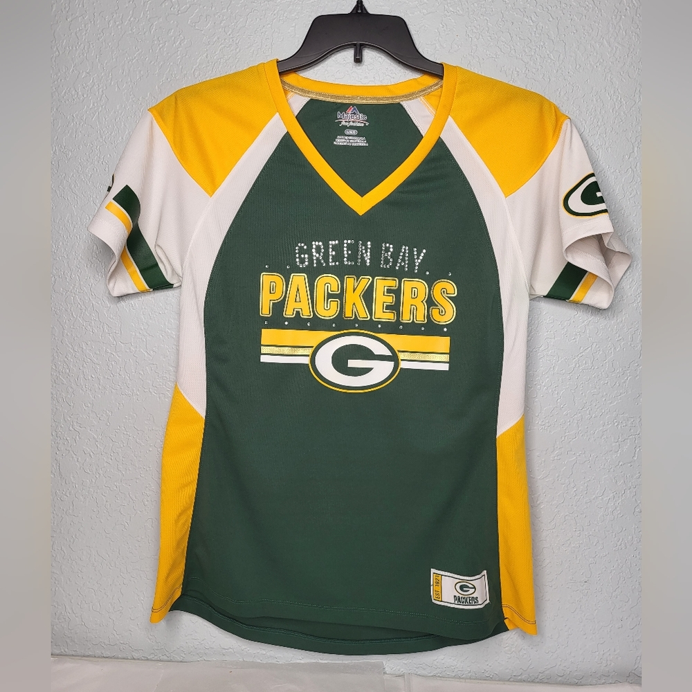 Green Bay Packers Women's V-neck Jersey